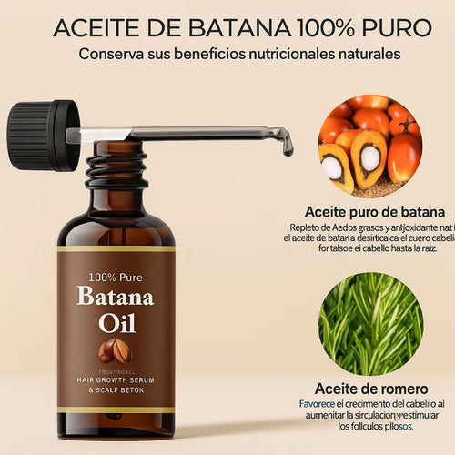 BATANA OIL PRO - fórmula 100% natural creada para estimular el crecimiento del cabello, fortalecer la raíz y reducir la caída