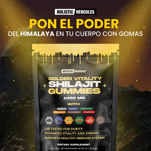 GOMAS DE SHILAJIT X60 - SUPLEMENTO NATURAL PARA MEJORAR ESTRES, ANIMO Y RENDIMIENTO.